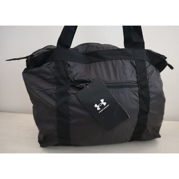Under Armour 1381908-001 OSFM Black/Metallic Gun Metal Studio Packable Tote Bag - Picture 6 of 11